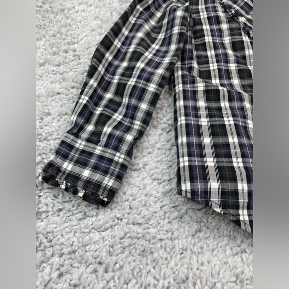 Ralph Lauren Shirt Girls 5 Button Up Plaid Chic Details Polished Preppy Vintage - Picture 3 of 6